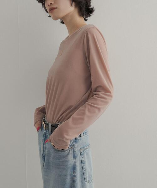 URBAN RESEARCH DOORS(アーバンリサーチドアーズ)の「シアーベロアプルオーバー(Tシャツ/カットソー・レディース・ブラック/ブラウン/ピンク・FREE)」の19枚目の写真