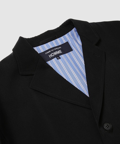 COMME des GARCONS HOMME(コム デ ギャルソン・オム)の「WOOL GABARDINE CLASSIC JACKET(テーラードジャケット・メンズ・ブラック/ネイビー・L/M/XS/S)」の6枚目の写真