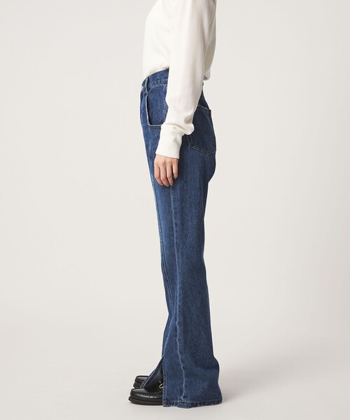 CITEN（シテン）の「＜CITEN＞デニムスリムフレアパンツ（デニムパンツ・レディース・ライトブルー/ダークグレー/コバルトブルー・S/M）」の13枚目の写真