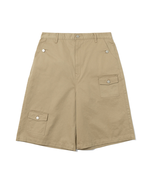 WISM（ウィズム）の「LIFEMANIA / ライフマニア 8 POCKET WORK SHORTS（その他パンツ・メンズ・ベージュ/ネイビー・MEDIUM/SMALL）」の4枚目の写真