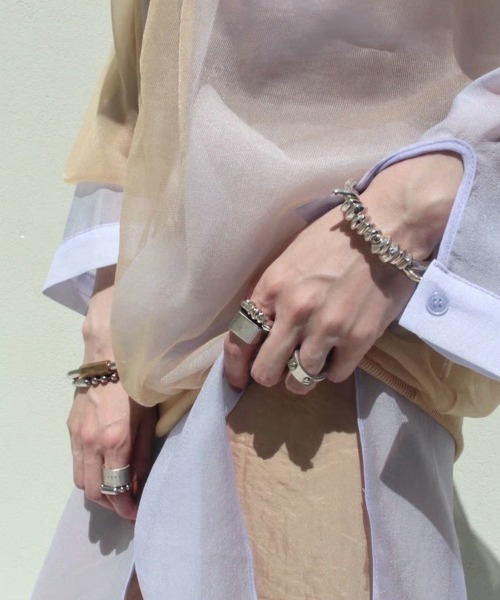 Soierie（ソワリー）の「ボールチェーンリング / Ball chain ring（リング・レディース・シルバー系1・WOMENS/MENS）」の8枚目の写真