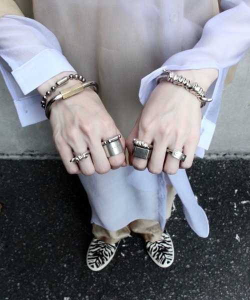Soierie（ソワリー）の「ボールチェーンリング / Ball chain ring（リング・レディース・シルバー系1・WOMENS/MENS）」の7枚目の写真