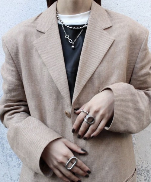 Soierie（ソワリー）の「ボールチェーンリング / Ball chain ring（リング・レディース・シルバー系1・WOMENS/MENS）」の9枚目の写真
