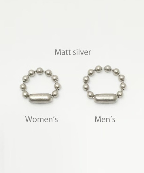 Soierie（ソワリー）の「ボールチェーンリング / Ball chain ring（リング・レディース・シルバー系1・WOMENS/MENS）」の2枚目の写真