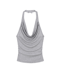 Halter Ring Top (4COLOR)