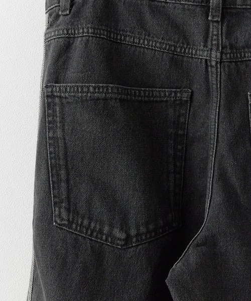 adidas（アディダス）の「adidas/アディダス ORI SST DENIM TRACK PANTS デニム トラックパンツ サイドライン デニムパンツ メンズ レディース 2026年 秋 秋服 冬 冬服（デニムパンツ・メンズ・ブラック・36/34/32/30）」の11枚目の写真
