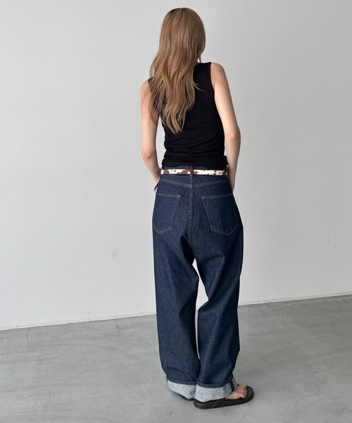 CANAL JEAN（キャナルジーン）の「El mar　ホルスタインレザーベルト（ベルト・レディース・ブラック/キャメル・ONE SIZE）」の5枚目の写真