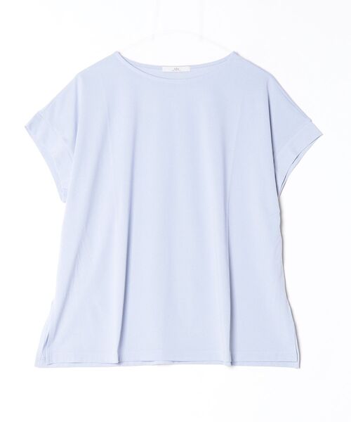Julier Yoga and Relax(ジュリエヨガアンドリラックス)の「Julier (定番)ライトプライム オーバートップス(Tシャツ/カットソー・レディース・ブルー/ホワイト/ネイビー・FREE)」の13枚目の写真