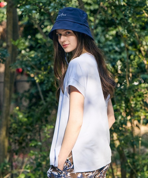 Julier Yoga and Relax(ジュリエヨガアンドリラックス)の「Julier (定番)ライトプライム オーバートップス(Tシャツ/カットソー・レディース・ブルー/ホワイト/ネイビー・FREE)」の14枚目の写真