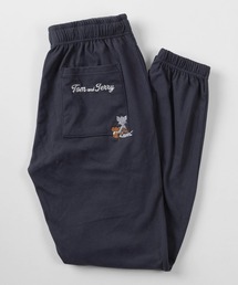 TOM&JERRY（トムアンドジェリー）の「【71】【TOM＆JERRY/トムとジェリー】【セットアップ可能】マシュマロフリース 刺繍 スウェットパンツ/ジョガーパンツ/イージーパンツ/ルームウェア/ユニセックス/レディース/メンズ（スウェットパンツ）」