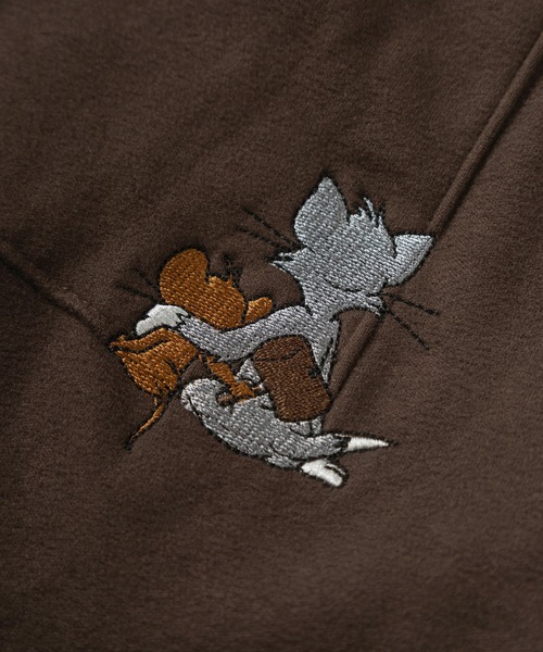 Tom&Jerry(トムアンドジェリー)の「【71】【TOM&JERRY/トムとジェリー】【セットアップ可能】マシュマロフリース 刺繍 スウェットパンツ/ジョガーパンツ/イージーパンツ/ルームウェア/ユニセックス/レディース/メンズ(スウェットパンツ・レディース・ベージュ/ブラウン/チャコールグレー/ネイビー・L/M)」の11枚目の写真