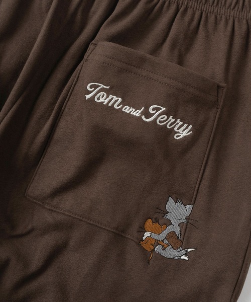 Tom&Jerry(トムアンドジェリー)の「【71】【TOM&JERRY/トムとジェリー】【セットアップ可能】マシュマロフリース 刺繍 スウェットパンツ/ジョガーパンツ/イージーパンツ/ルームウェア/ユニセックス/レディース/メンズ(スウェットパンツ・レディース・ベージュ/ブラウン/チャコールグレー/ネイビー・L/M)」の13枚目の写真