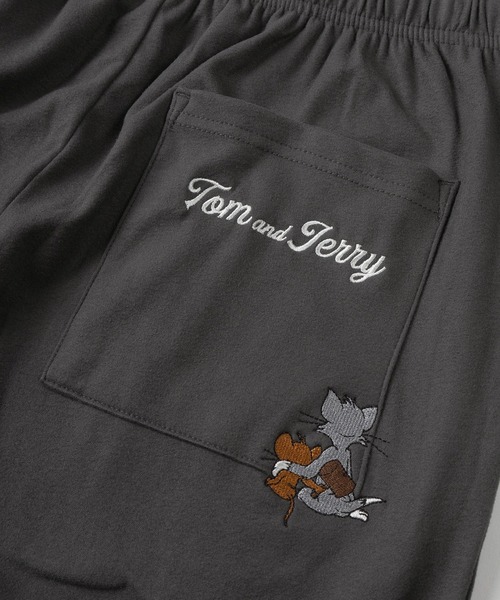 Tom&Jerry(トムアンドジェリー)の「【71】【TOM&JERRY/トムとジェリー】【セットアップ可能】マシュマロフリース 刺繍 スウェットパンツ/ジョガーパンツ/イージーパンツ/ルームウェア/ユニセックス/レディース/メンズ(スウェットパンツ・レディース・ベージュ/ブラウン/チャコールグレー/ネイビー・L/M)」の17枚目の写真