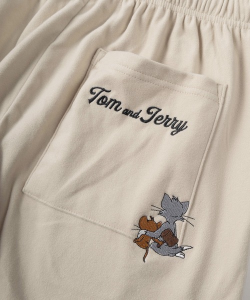 Tom&Jerry(トムアンドジェリー)の「【71】【TOM&JERRY/トムとジェリー】【セットアップ可能】マシュマロフリース 刺繍 スウェットパンツ/ジョガーパンツ/イージーパンツ/ルームウェア/ユニセックス/レディース/メンズ(スウェットパンツ・レディース・ベージュ/ブラウン/チャコールグレー/ネイビー・L/M)」の19枚目の写真