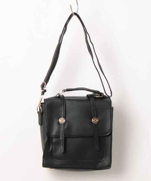 Burner（バーナー）の「【Leathen Leather（レーセンレザー）】レトロ調レザー 3WAYスクエアリュック lea-bpack-4-14（バックパック/リュック・レディース・シルバー/ブラック・FREE）」の6枚目の写真
