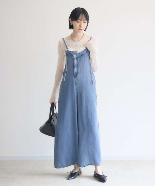 Paradise Picnic(パラダイスピクニック)の「TRANOI. ソフトレースシアートップス(Tシャツ/カットソー・レディース・ホワイト/ブラック/ブラウン・FREE)」の4枚目の写真