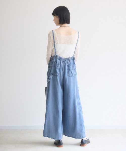 Paradise Picnic(パラダイスピクニック)の「TRANOI. ソフトレースシアートップス(Tシャツ/カットソー・レディース・ホワイト/ブラック/ブラウン・FREE)」の5枚目の写真
