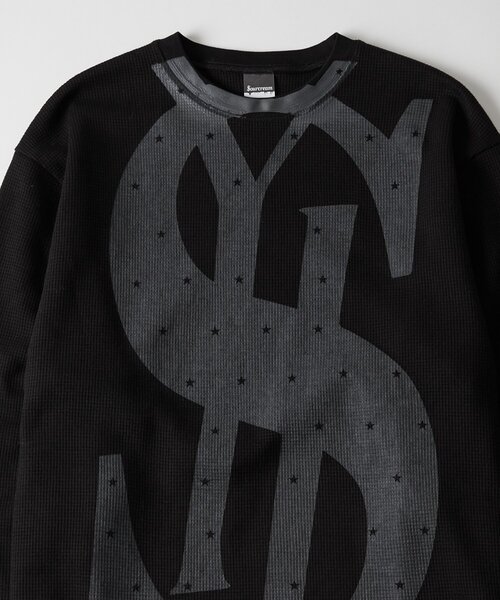Sourcream(サワークリーム)の「【Sourcream】$ワッフルクルー(Tシャツ/カットソー・レディース・ベージュ/ブラック・SMALL/MEDIUM)」の16枚目の写真