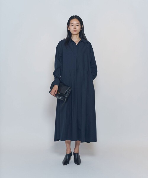 1er Arrondissement(プルミエアロンディスモン)の「エアリータイプライタースキッパーワンピース(ワンピース・レディース・ブラウン系その他5/ブルー系その他3・38/36)」の3枚目の写真