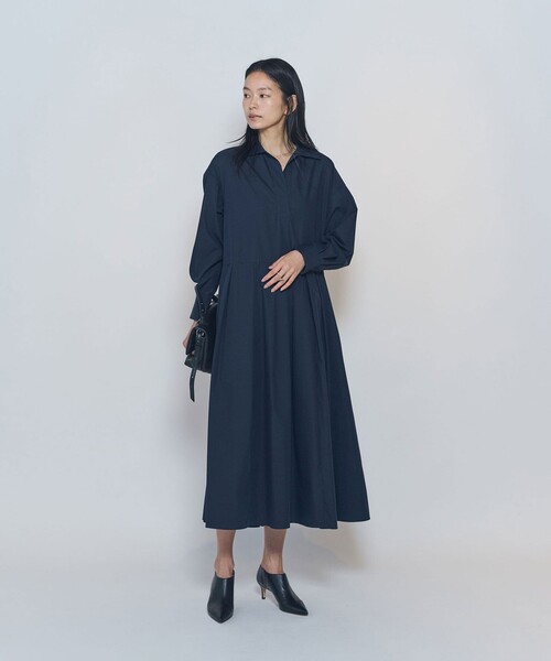 1er Arrondissement(プルミエアロンディスモン)の「エアリータイプライタースキッパーワンピース(ワンピース・レディース・ブラウン系その他5/ブルー系その他3・38/36)」の4枚目の写真