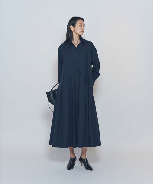 1er Arrondissement(プルミエアロンディスモン)の「エアリータイプライタースキッパーワンピース(ワンピース・レディース・ブラウン系その他5/ブルー系その他3・38/36)」の5枚目の写真