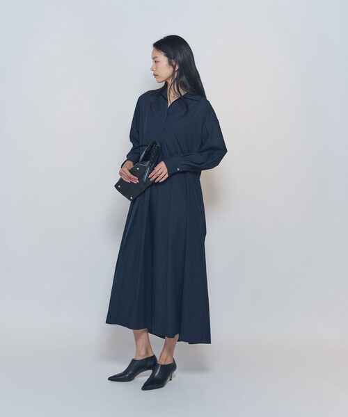 1er Arrondissement(プルミエアロンディスモン)の「エアリータイプライタースキッパーワンピース(ワンピース・レディース・ブラウン系その他5/ブルー系その他3・38/36)」の6枚目の写真