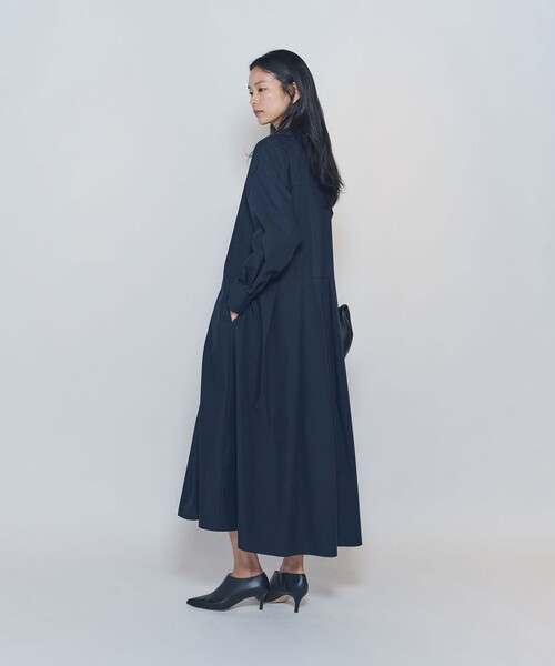 1er Arrondissement(プルミエアロンディスモン)の「エアリータイプライタースキッパーワンピース(ワンピース・レディース・ブラウン系その他5/ブルー系その他3・38/36)」の7枚目の写真