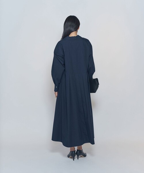 1er Arrondissement(プルミエアロンディスモン)の「エアリータイプライタースキッパーワンピース(ワンピース・レディース・ブラウン系その他5/ブルー系その他3・38/36)」の8枚目の写真