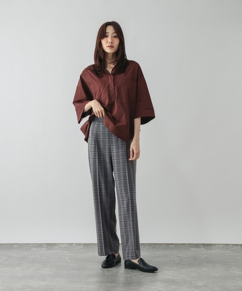 GLOBAL WORK（グローバルワーク）の「ウツクシルエットストレート柄/817336（その他パンツ・レディース・ブラウン系その他5/グレー系その他・X-SMALL/SMALL/MEDIUM/LARGE/X-LARGE/XX-LARGE）」の3枚目の写真