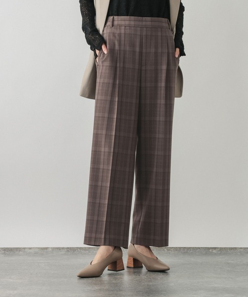 GLOBAL WORK（グローバルワーク）の「ウツクシルエットストレート柄/817336（その他パンツ・レディース・ブラウン系その他5/グレー系その他・X-SMALL/SMALL/MEDIUM/LARGE/X-LARGE/XX-LARGE）」の10枚目の写真