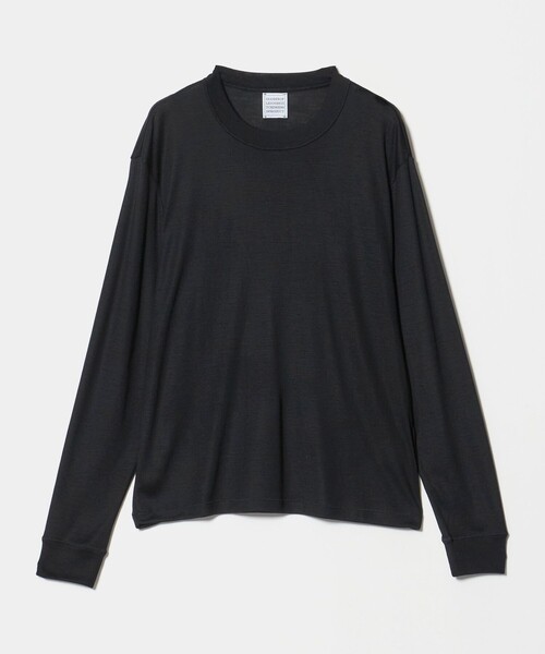 GOOD PEOPLE GOOD STITCHING GOOD PRODUCT(グッドピープルグッドスティッチンググッドプロダクト)の「<GOOD PEOPLE GOOD STITCHING GOOD PRODUCT>コンフォート クルーネック ニット(ニット/セーター・レディース・クリーム/ブラック・S)」の1枚目の写真