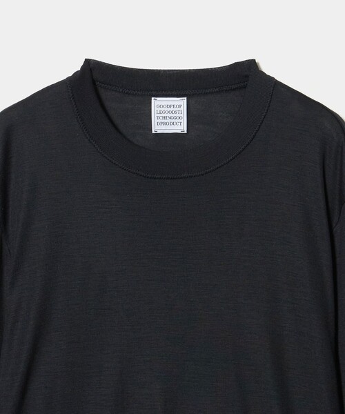 GOOD PEOPLE GOOD STITCHING GOOD PRODUCT(グッドピープルグッドスティッチンググッドプロダクト)の「<GOOD PEOPLE GOOD STITCHING GOOD PRODUCT>コンフォート クルーネック ニット(ニット/セーター・レディース・クリーム/ブラック・S)」の7枚目の写真