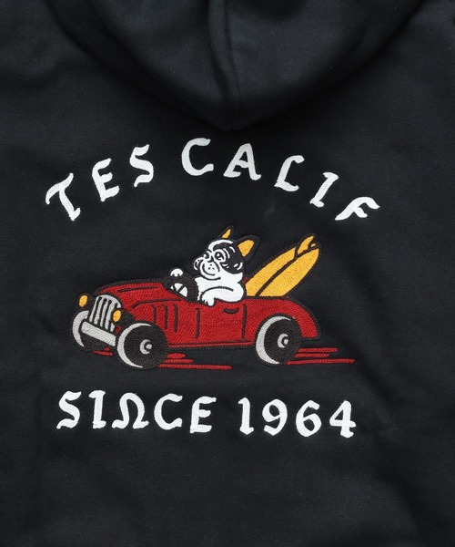 The Endless Summer(エンドレスサマー)の「TES 50S CAR CLUB EMB BIG SWEAT PARKA / スウェットパーカー(パーカー・メンズ・グレー/ブラウン/ブラック・SMALL/MEDIUM/LARGE/X-LARGE)」の9枚目の写真