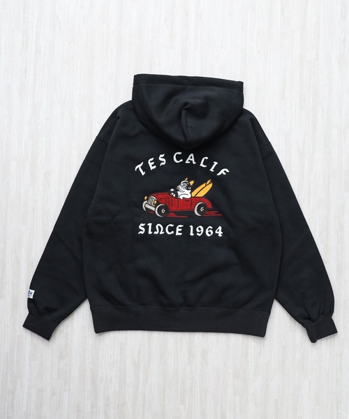 The Endless Summer(エンドレスサマー)の「TES 50S CAR CLUB EMB BIG SWEAT PARKA / スウェットパーカー(パーカー・メンズ・グレー/ブラウン/ブラック・SMALL/MEDIUM/LARGE/X-LARGE)」の6枚目の写真