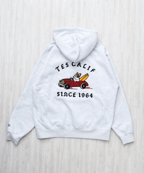 The Endless Summer(エンドレスサマー)の「TES 50S CAR CLUB EMB BIG SWEAT PARKA / スウェットパーカー(パーカー・メンズ・グレー/ブラウン/ブラック・SMALL/MEDIUM/LARGE/X-LARGE)」の11枚目の写真