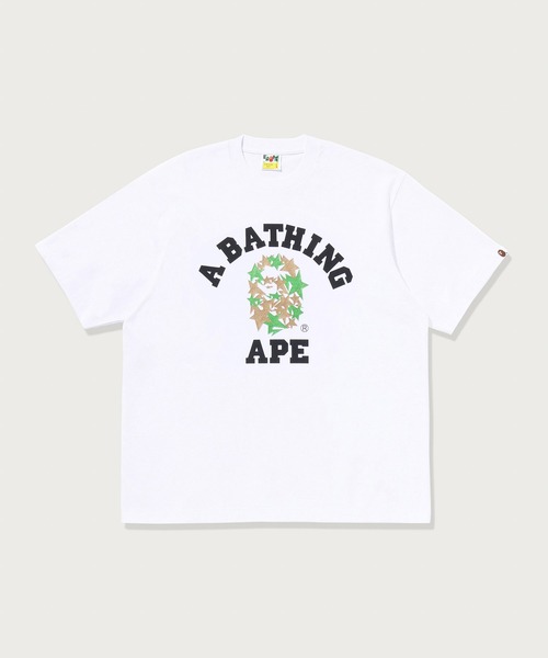 A BATHING APE(アベイシングエイプ)の「METALLIC BAPE STA COLLEGE RELAXED FIT TEE(Tシャツ/カットソー・メンズ・ブラック/ホワイト/ネイビー・X-LARGE/SMALL/MEDIUM/LARGE/XX-LARGE)」の2枚目の写真