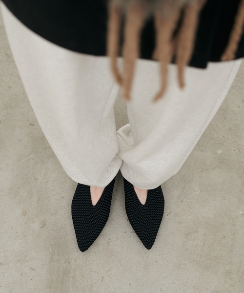 LARUTA(ラルータ)の「【LARUTA】ニットメッシュパンプス(パンプス・レディース・ブラック/ブラウン・LARGE/MEDIUM)」の3枚目の写真