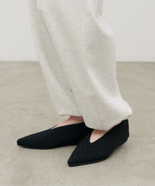 LARUTA(ラルータ)の「【LARUTA】ニットメッシュパンプス(パンプス・レディース・ブラック/ブラウン・LARGE/MEDIUM)」の4枚目の写真