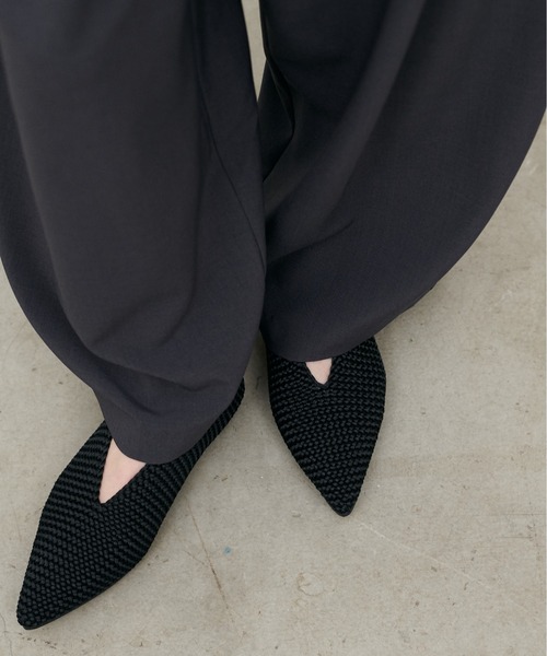 LARUTA(ラルータ)の「【LARUTA】ニットメッシュパンプス(パンプス・レディース・ブラック/ブラウン・LARGE/MEDIUM)」の7枚目の写真