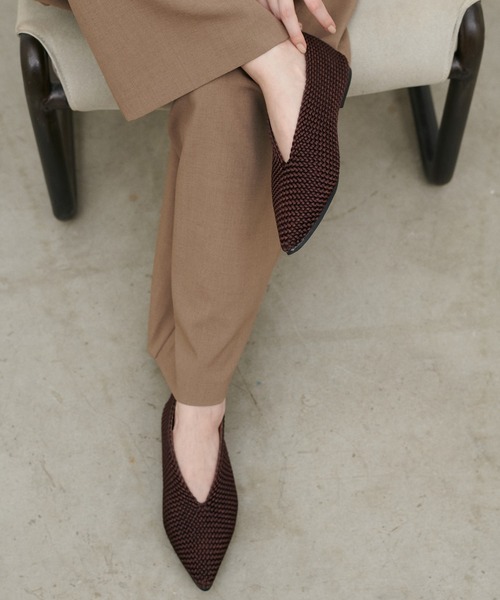 LARUTA(ラルータ)の「【LARUTA】ニットメッシュパンプス(パンプス・レディース・ブラック/ブラウン・LARGE/MEDIUM)」の8枚目の写真