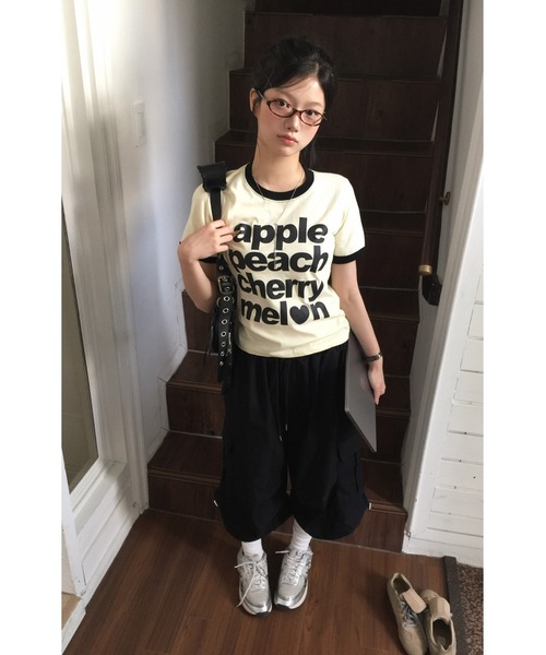 modimood(モディムード)の「バギーピンタックバミューダカーゴパンツ(カーゴパンツ・レディース・ベージュ/ブラック・FREE)」の15枚目の写真