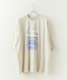 Printed Crew-Neck Oversized T-Shirt / プリントデザイン クルーネックビッグTシャツ 2026年 夏 夏服