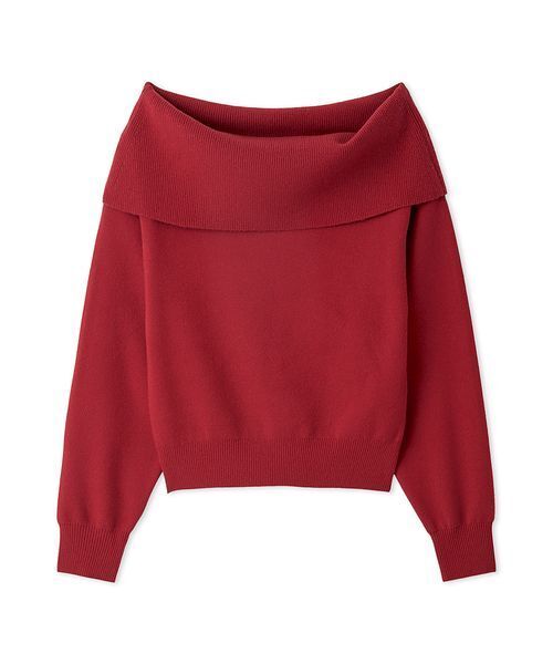 FRAY I.D（フレイアイディー）の「ワイドカラーオフショルダープルオーバー（Tシャツ/カットソー・レディース・レッド/ブラウン/ミント/アイボリー・F）」の4枚目の写真