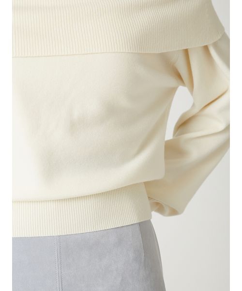 FRAY I.D（フレイアイディー）の「ワイドカラーオフショルダープルオーバー（Tシャツ/カットソー・レディース・レッド/ブラウン/ミント/アイボリー・F）」の11枚目の写真