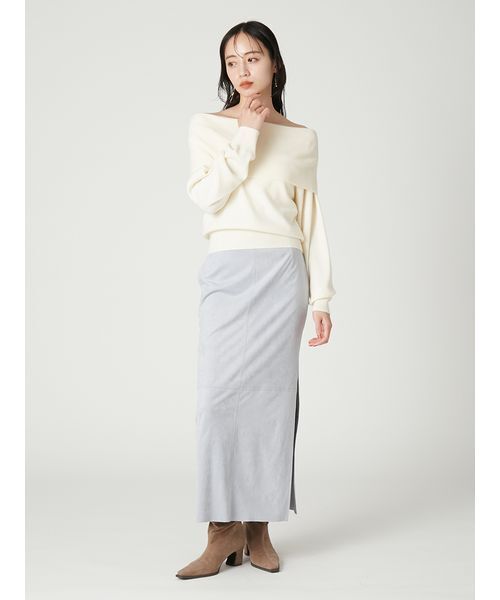 FRAY I.D（フレイアイディー）の「ワイドカラーオフショルダープルオーバー（Tシャツ/カットソー・レディース・レッド/ブラウン/ミント/アイボリー・F）」の14枚目の写真