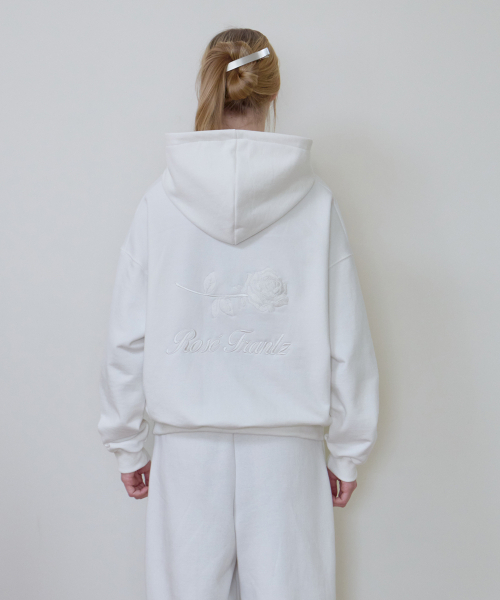 ROSEFRANTZ（ロゼフランツ）の「Back Rose Embroidery Hoodie [Ivory]（パーカー・レディース・アイボリー・S/M/XS/S）」の9枚目の写真