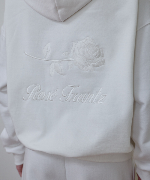 ROSEFRANTZ（ロゼフランツ）の「Back Rose Embroidery Hoodie [Ivory]（パーカー・レディース・アイボリー・S/M/XS/S）」の10枚目の写真