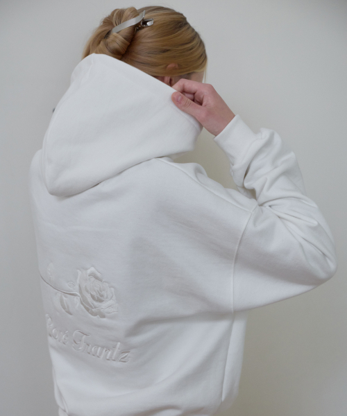 ROSEFRANTZ（ロゼフランツ）の「Back Rose Embroidery Hoodie [Ivory]（パーカー・レディース・アイボリー・S/M/XS/S）」の11枚目の写真
