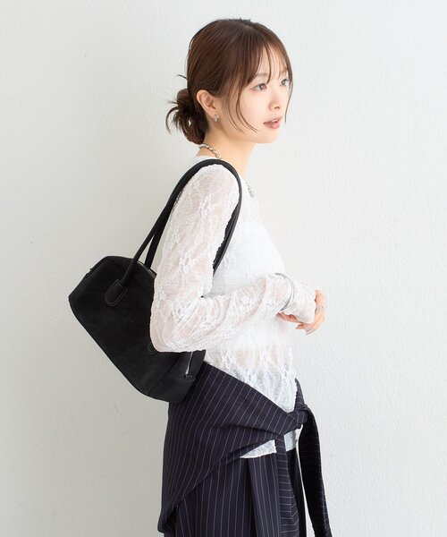 mystic(ミスティック)の「【ZOZO限定ITEM】フラワーレースロングTシャツ(Tシャツ/カットソー・レディース・ブラウン/オフホワイト・FREE)」の21枚目の写真