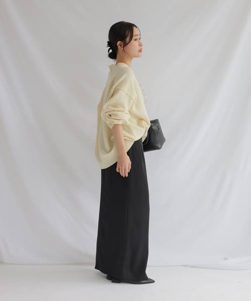 chlal(クラール)の「ハイウエストタイトスカート(スカート・レディース・ブラック/ホワイト・36/38)」の3枚目の写真